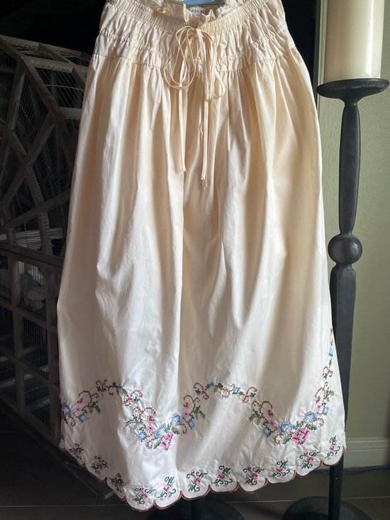 Moon River Dresses & Skirts - Moon River Cotton Maxi Embroidered Smocked